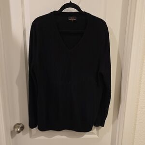 Cashmere Black V-Neck Sweater